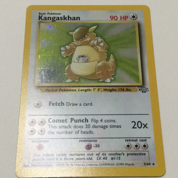 kangaskhan pokemon card value 5/64 - Jungle 05/64 / Holo Rare Card Type / HP / Stage Kangaskhan ex #115 Prices |